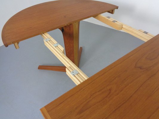 Extendable Teak Dining Table by Bernhard Pedersen & Son, Denmark, 1960s-RDW-1725351