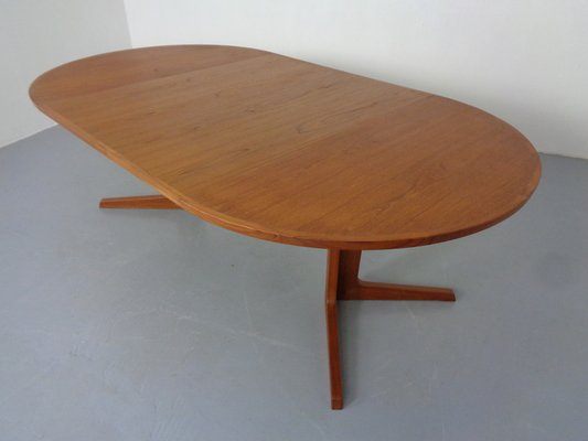 Extendable Teak Dining Table by Bernhard Pedersen & Son, Denmark, 1960s-RDW-1725351