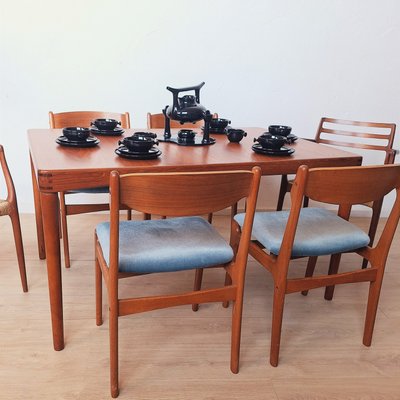 Extendable Teak Dining Table by Henry Walter Klein for Bramin, 1960s-WK-2021423