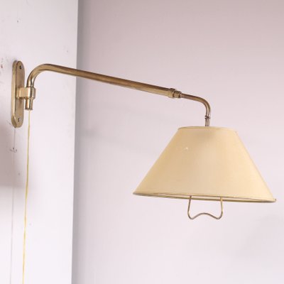 Extendable Wall Lamp in Brass Structure, 1950s-VJY-2018377