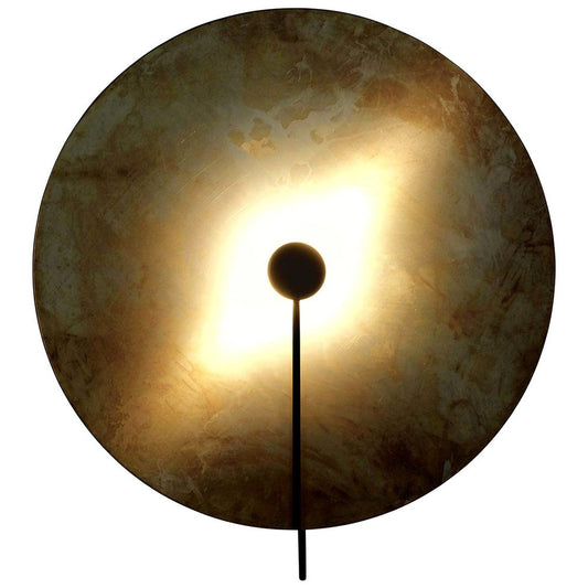 Extra Large Brass Sol Wall Lamp by Sami Kallio for Konsthantverk Tyringe 1