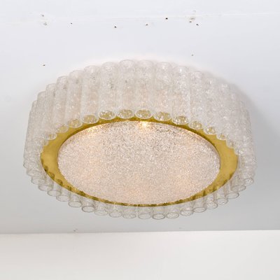 Extra Large Glass and Brass Flush Mount by Doria, 1970-VDW-995262