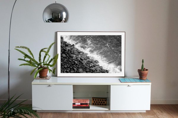 Extra Large Limited Edition Giclée Print of British Pebble Beach, Black & White 2021-RWC-825211