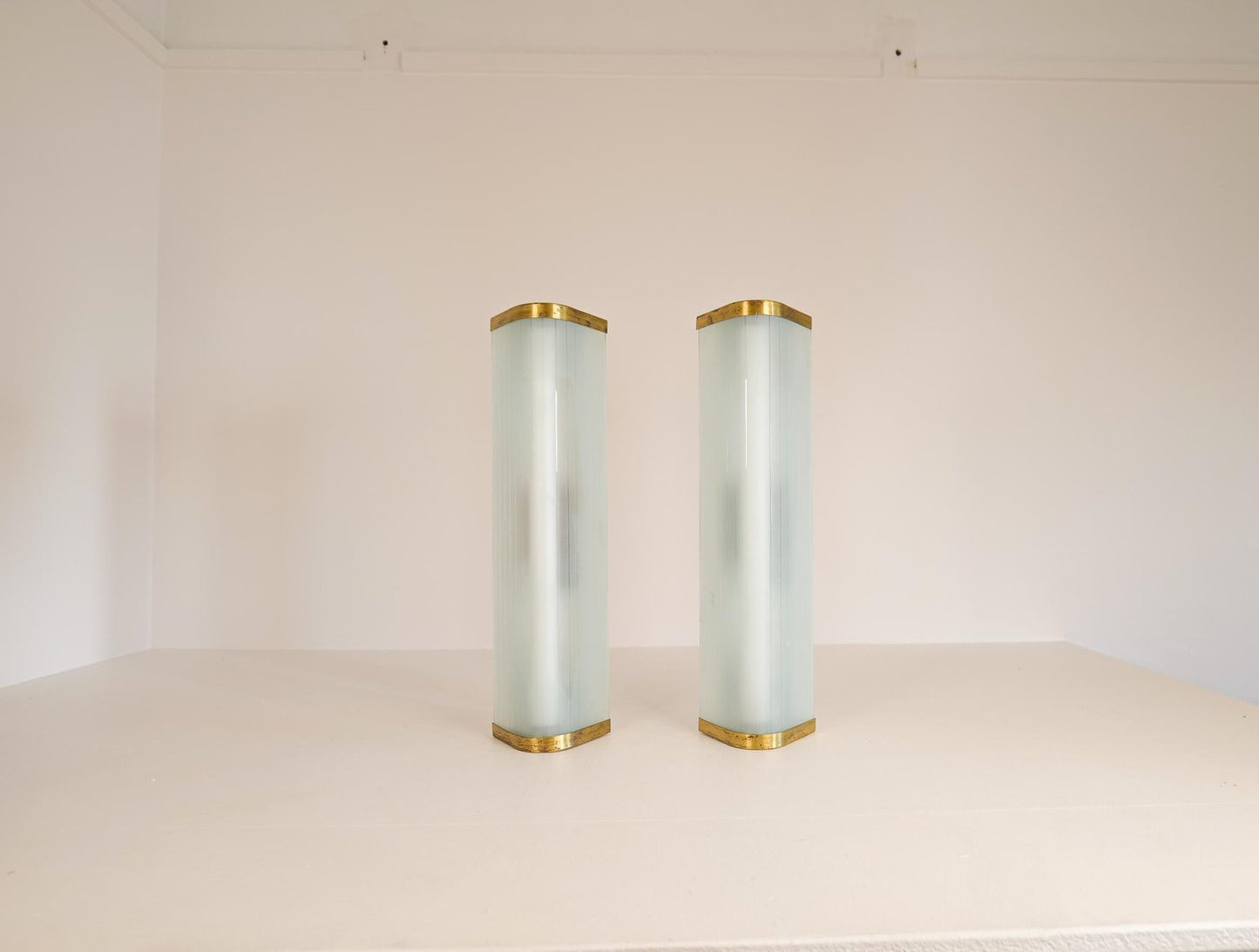 Extra-Large Mid-Century Modern Wall Lamps Attributed to Asea, Set of 2