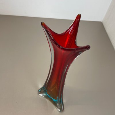 Extra Large Multi-Color Murano Glass Sommerso Vase, Italy, 1970s-QZ-1109917