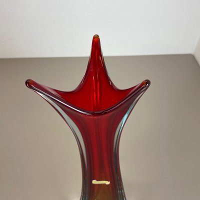 Extra Large Multi-Color Murano Glass Sommerso Vase, Italy, 1970s-QZ-1109917