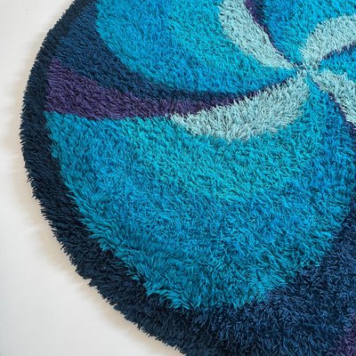 Extra Large Scandinavian High Pile Rya Rug by Ege Taepper, 1970s-QZ-1134011