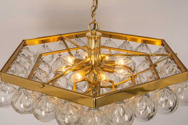 Extra Large Tulipan Glass Chandelier from Kaiser, Germany, 1960s-UGR-1176007