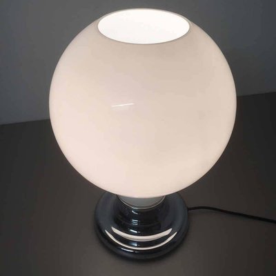 Extra Large White Murano Bubble Glass Shade Table Light from Cosack, 1970s-QZ-1143210