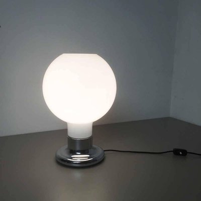 Extra Large White Murano Bubble Glass Shade Table Light from Cosack, 1970s-QZ-1143210