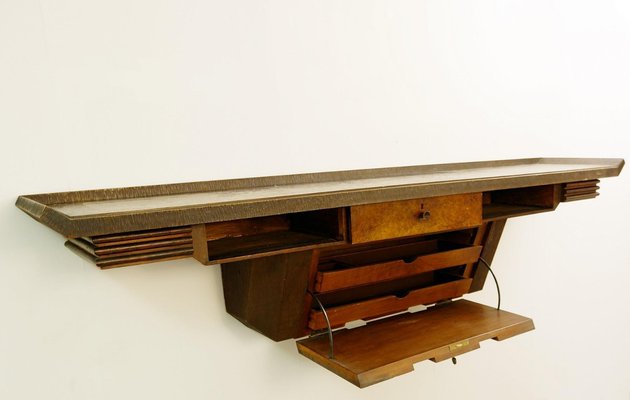 Extra Large Wood Console by Pier Luigi Colli, Italy, 1950s-FGA-922672