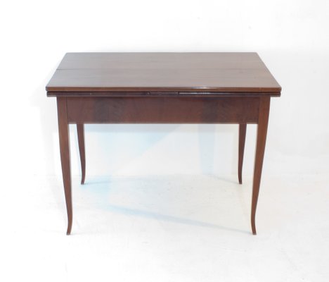 Extractive Biedermeier Dining Table With Saber Legs, Northern Germany-LPM-1193124