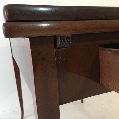 Extractive Biedermeier Dining Table With Saber Legs, Northern Germany-LPM-1193124