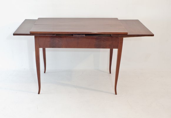 Extractive Biedermeier Dining Table With Saber Legs, Northern Germany-LPM-1193124