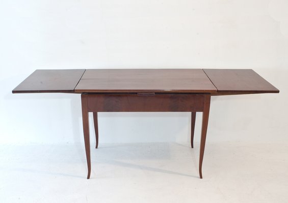 Extractive Biedermeier Dining Table With Saber Legs, Northern Germany-LPM-1193124