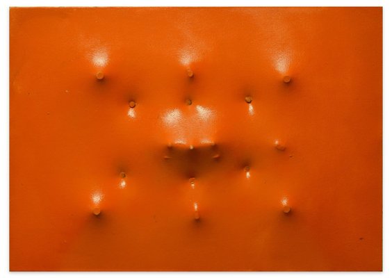 Extroversion on Orange - Enamel on Canvas by Giorgio Lo Fermo - 2016 2016-ZCI-756080