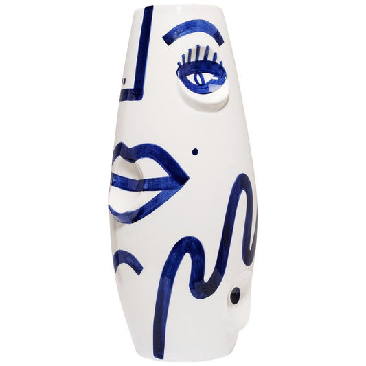 Eye Face Ceramic Vase by Malwina Konopacka