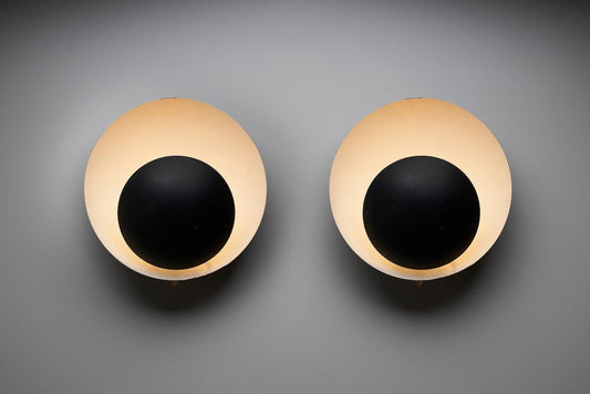 Eye Shaped Wall Sconce attributed to Bur Leuchte, 1955