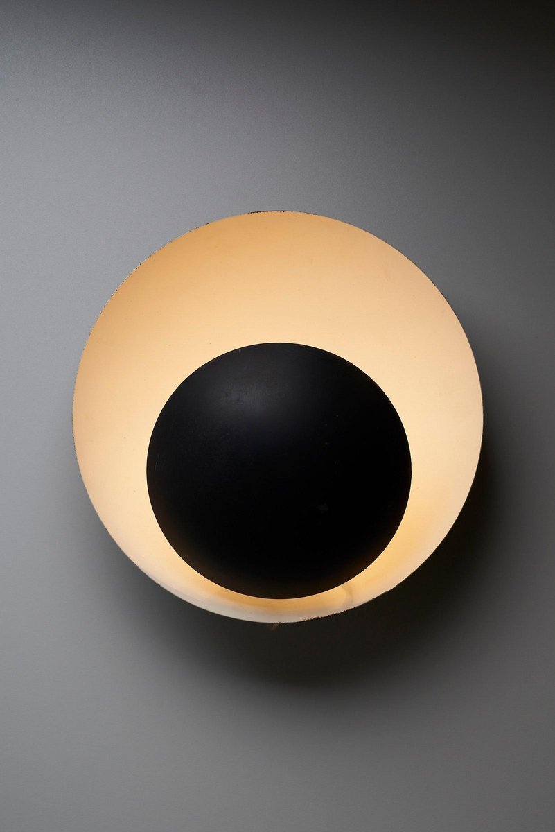 Eye Shaped Wall Sconce attributed to Bur Leuchte, 1955