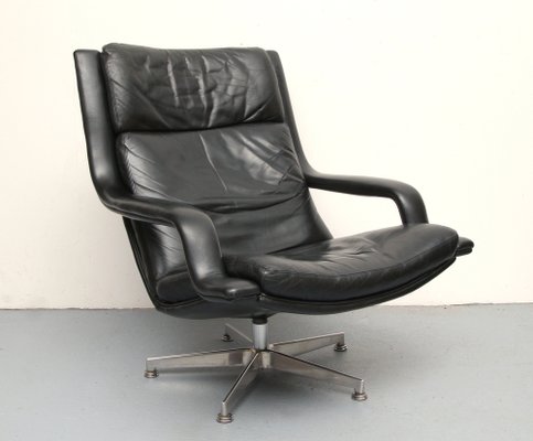 F-140 Leather Armchair by Geoffrey Hartcout for Artifort by Geoffrey Harcourt, 1970s-PF-1178007