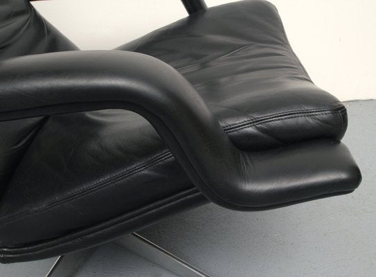 F-140 Leather Armchair by Geoffrey Hartcout for Artifort by Geoffrey Harcourt, 1970s-PF-1178007