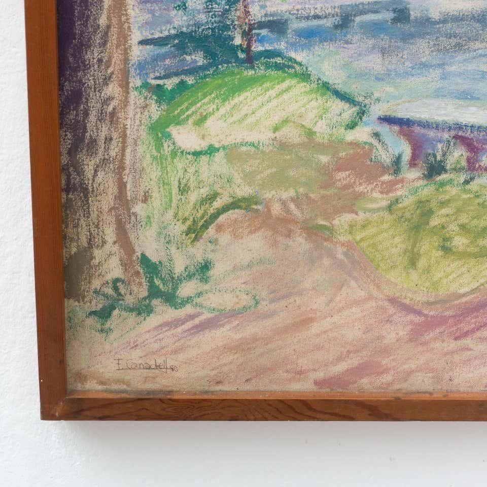 F. Canadell, Fauvist Landscape Painting, 1970s, Oil on Canvas