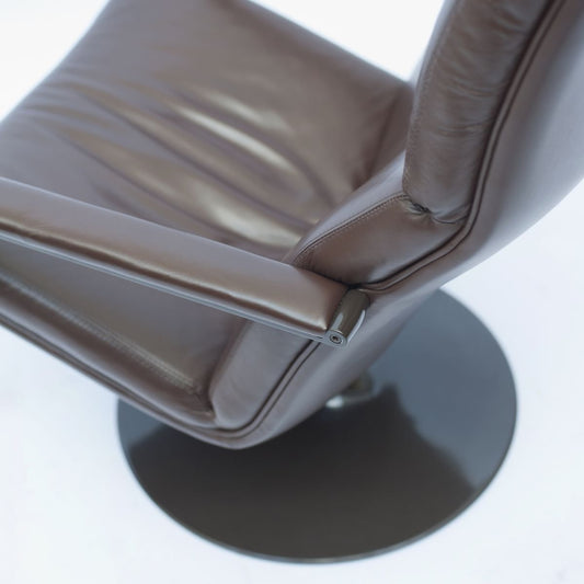 F142 Disk Base Swivel Chair by Geoffrey Harcourt for Artifort, 1973