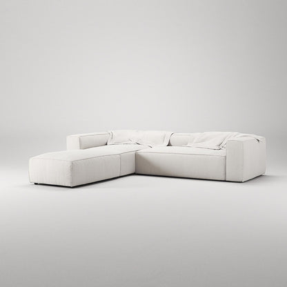 Decotique Grand Footstool Steam/White