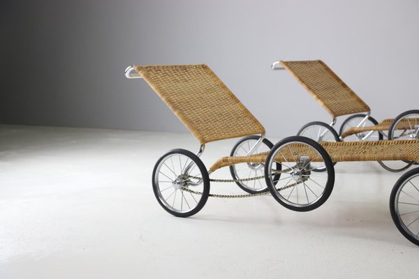 F41 Chaise Longues on Wheels by Marcel Breuer, 1984, Set of 2-DXL-1421098