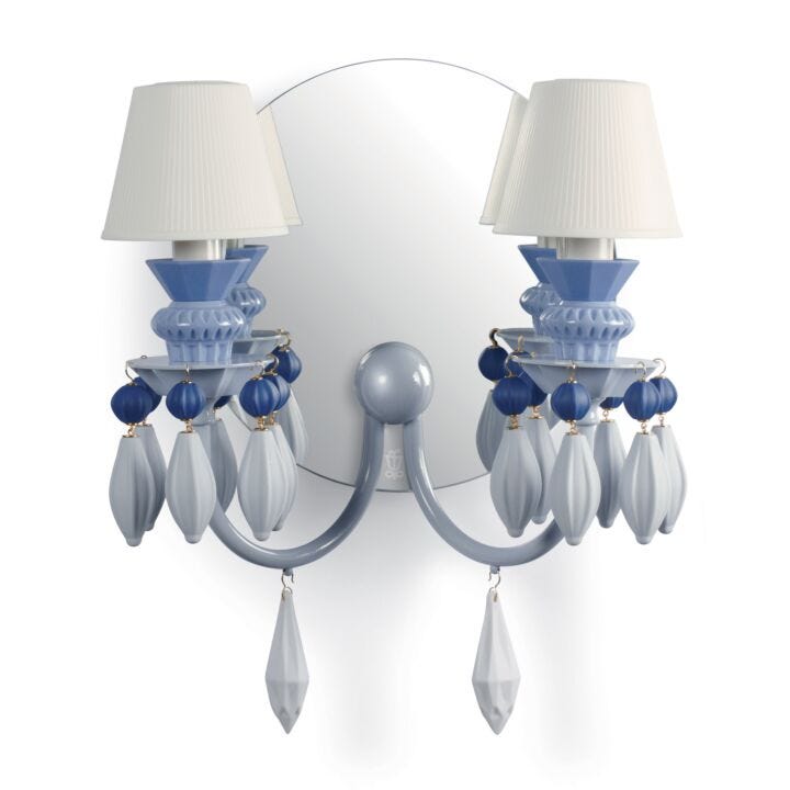 Belle de Nuit 2 Lights Wall Sconce by Lladró #Blue (CE/UK/CCC)