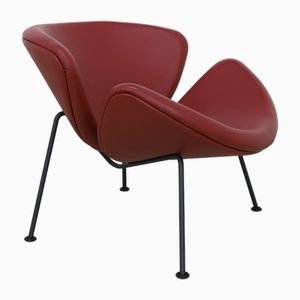 F437 Lounge Chair in Leather by Pierre Paulin for Artifort-RZV-2042184