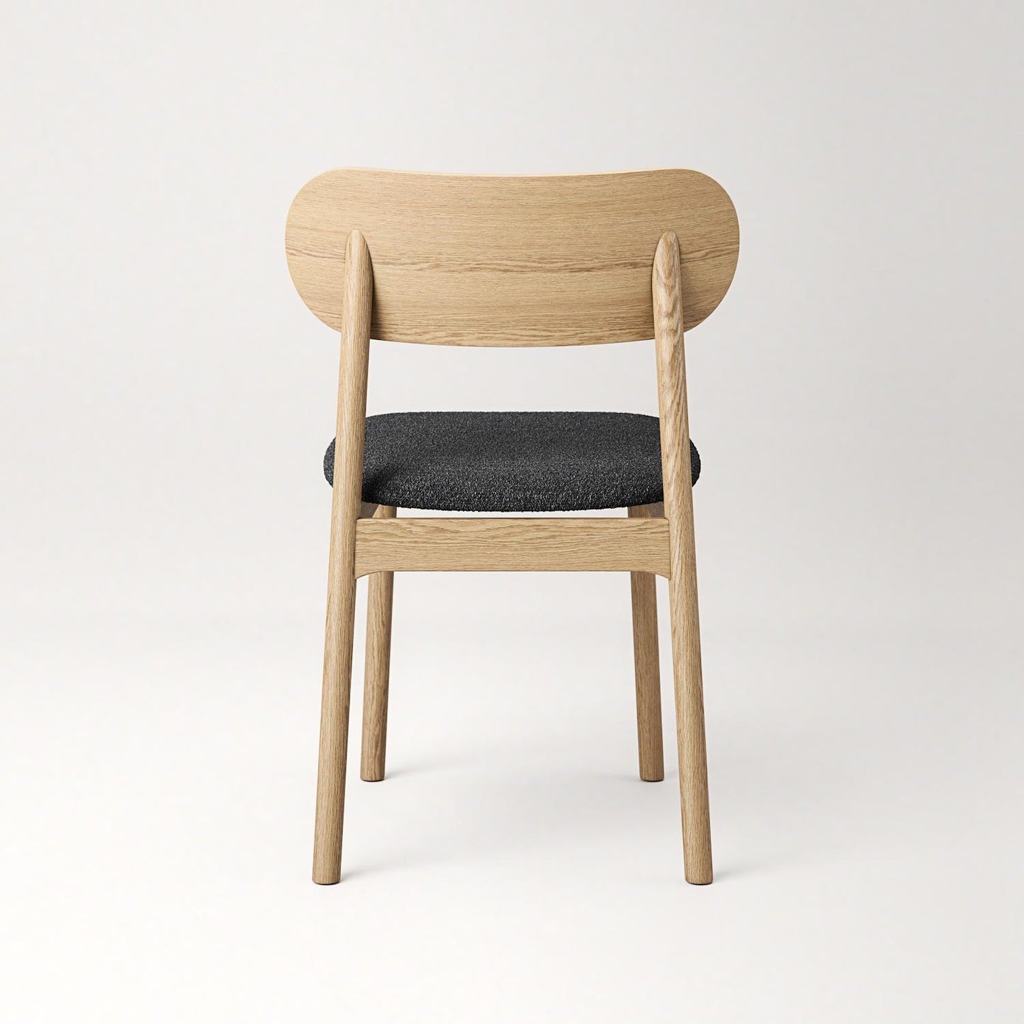 Decotique Elephant Dining Chair Natural Oak/Anthracite Bouclé