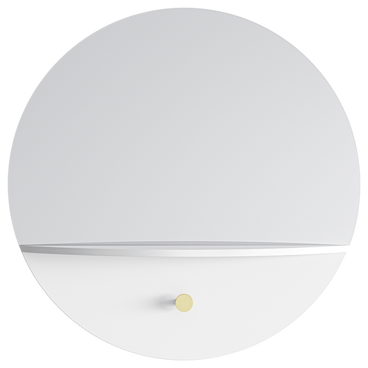 Department Pie B Wall Mirror 60 White