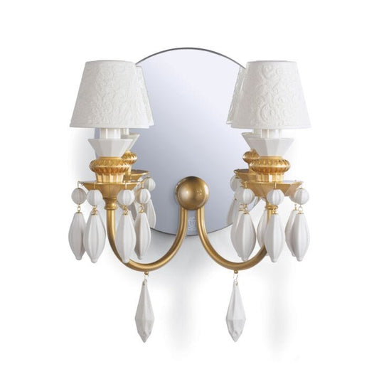 Belle de Nuit 2 Lights Wall Sconce by Lladró #Golden Luster (CE/UK/CCC)