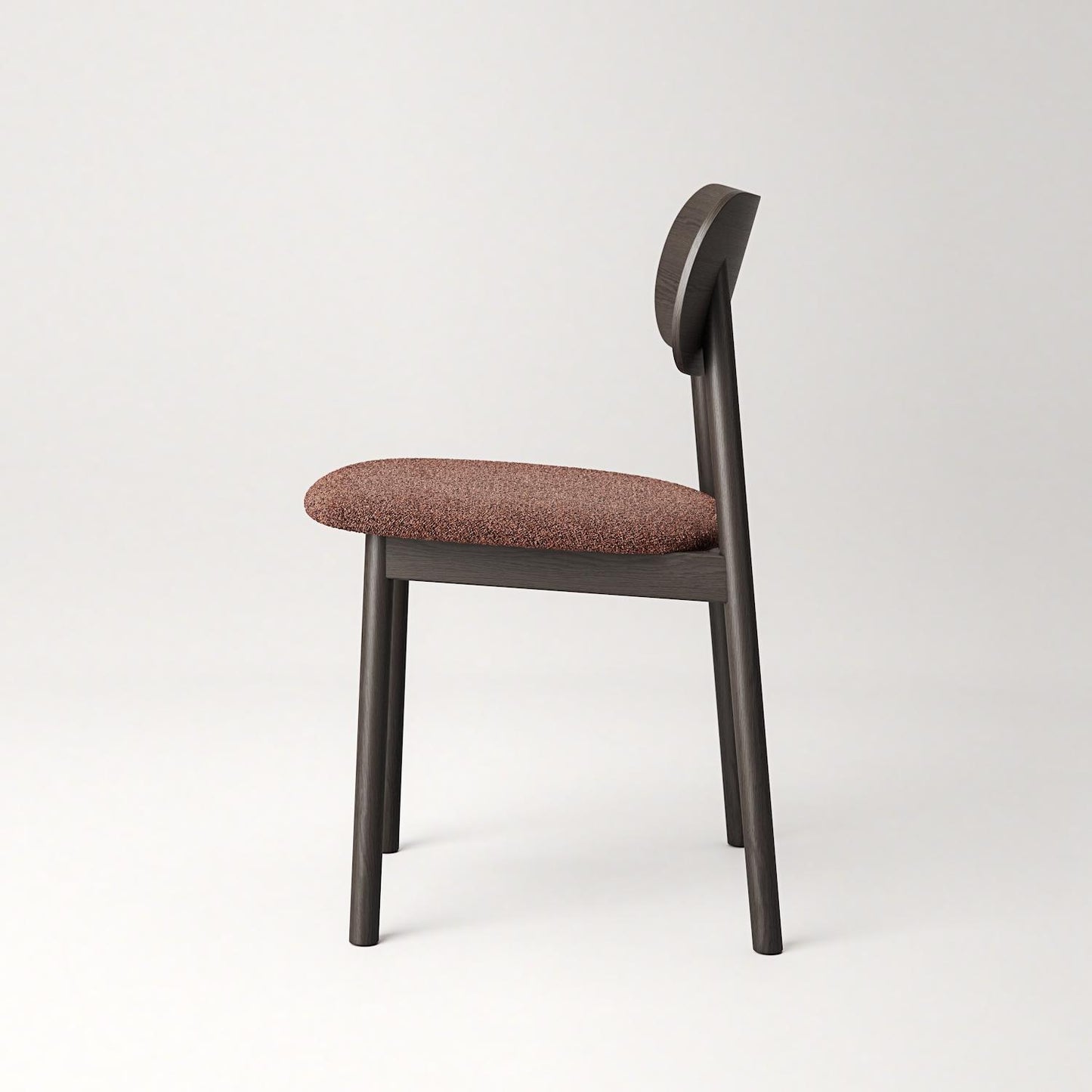Decotique Elephant Dining Chair Dark Oak/Rust Bouclé