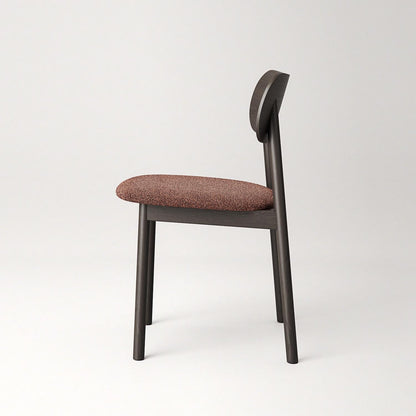 Decotique Elephant Dining Chair Dark Oak/Rust Bouclé
