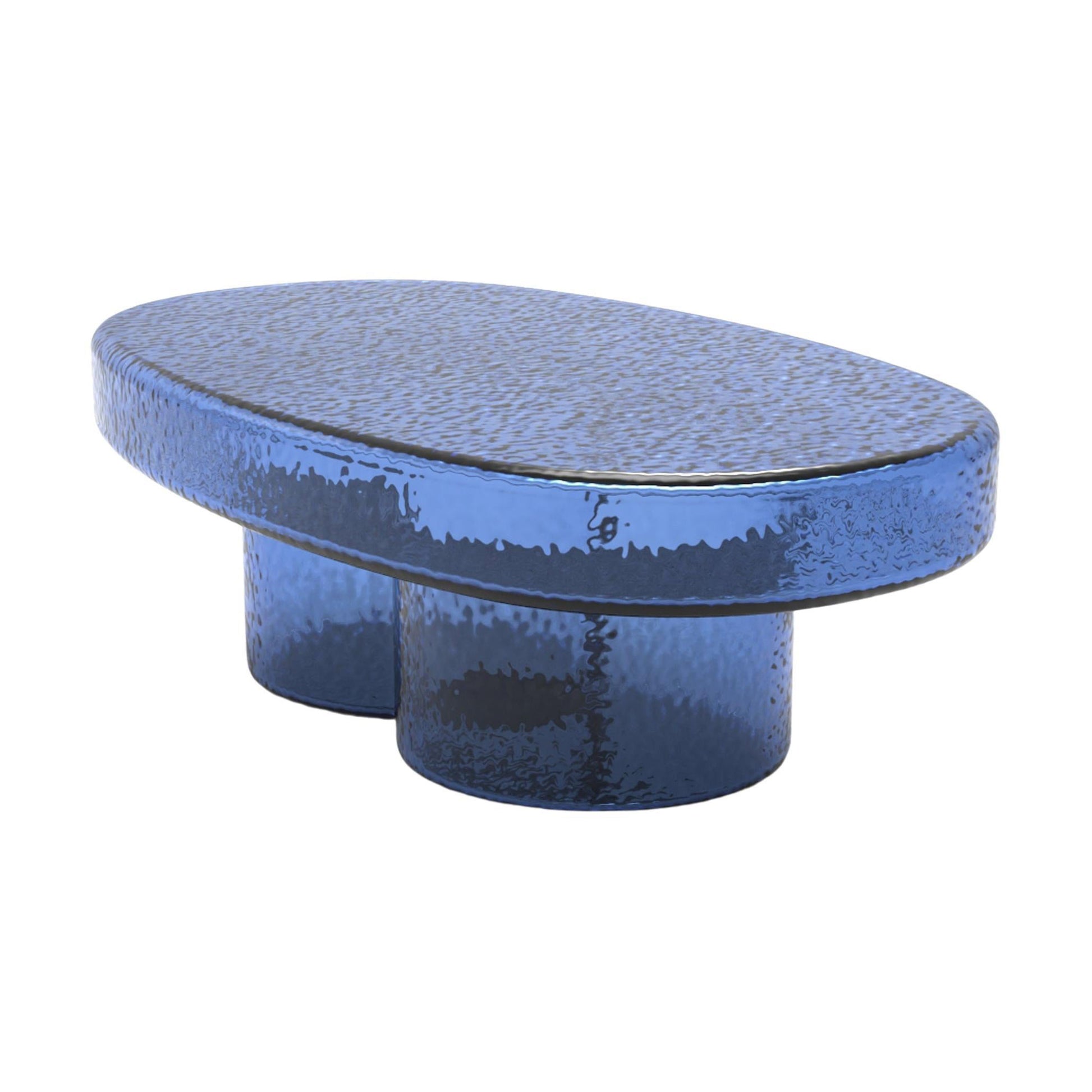 Soda Oval - Coffee Table by Miniforms #Blown Glass | Blue
