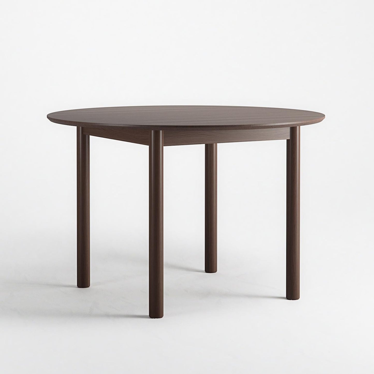 Department Wood Dining Table Ø110 cm Dark Oak
