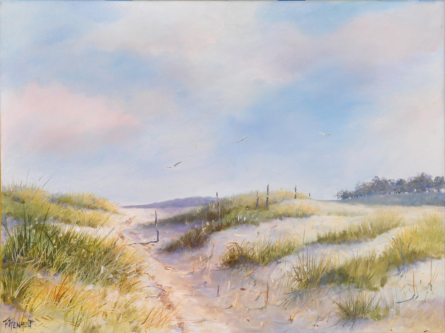 Fabien Renault, Dans les dunes, 2021, Acrylic on Canvas