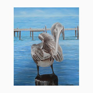 Fabienne Delord-Descourvières, Pelican, 2015, Oil on Canvas-CHG-917011