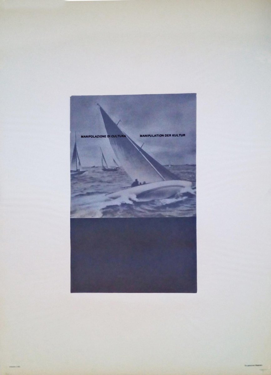 Fabio Mauri, Won Sailing, Original Photolithograph, 1976