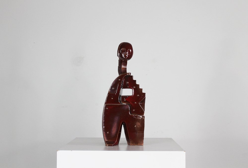 Fabio Provinciali, Sculpture, 1999, Glazed Terracotta with Metal Studs