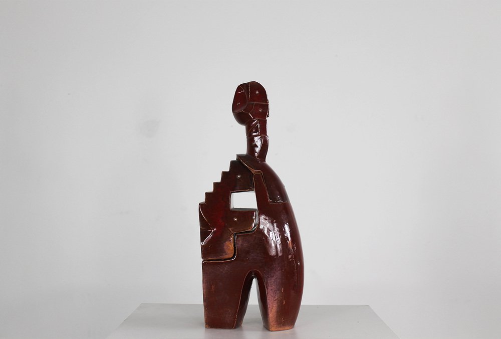 Fabio Provinciali, Sculpture, 1999, Glazed Terracotta with Metal Studs