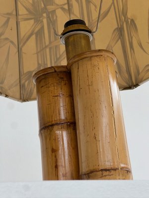 Fabric and Bamboo Lamp, 1970s-GTS-2020065