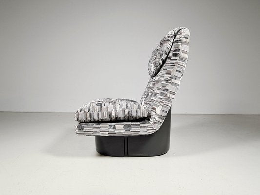 Fabric and Fiberglass Comfort Armchair by T. Ammannati & G.P. Vitelli, Italy, 1970s-UJI-1359943