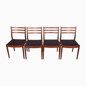 Fabric and Teak Dining Chairs by Victor Wilkins for G-Plan, 1960s, Set of 4-NIT-1769550