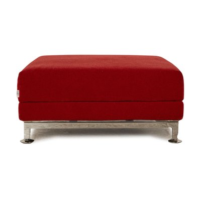 Fabric Sofa and Chaise Lounge in Red from Brühl Moule, Set of 2-RQW-1789453