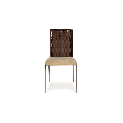 Fabric & Wicker Dining Chairs from Venjakob, Set of 4-RQW-2016704