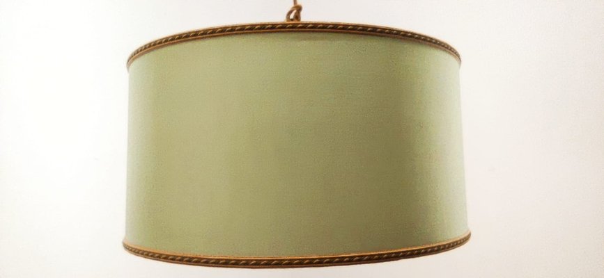 Fabric with Gold Silk Cord Suspension Light-QLH-1175094