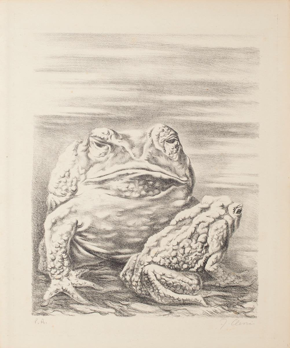 Fabrizio Clerici - The Frogs - Lithograph - 1940 Ca